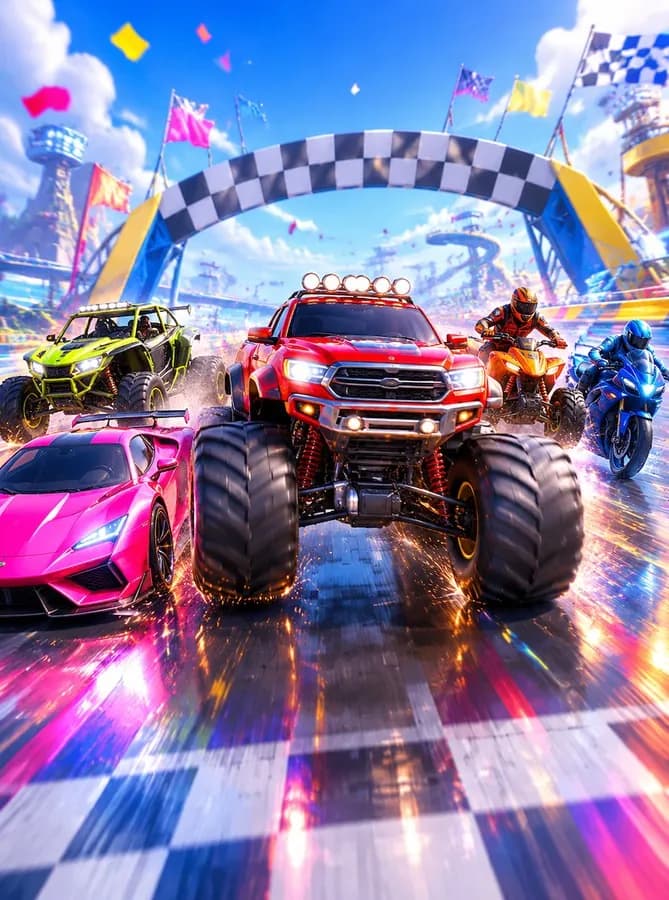 Race to Save, a car & bike race in Rescue & Romance
