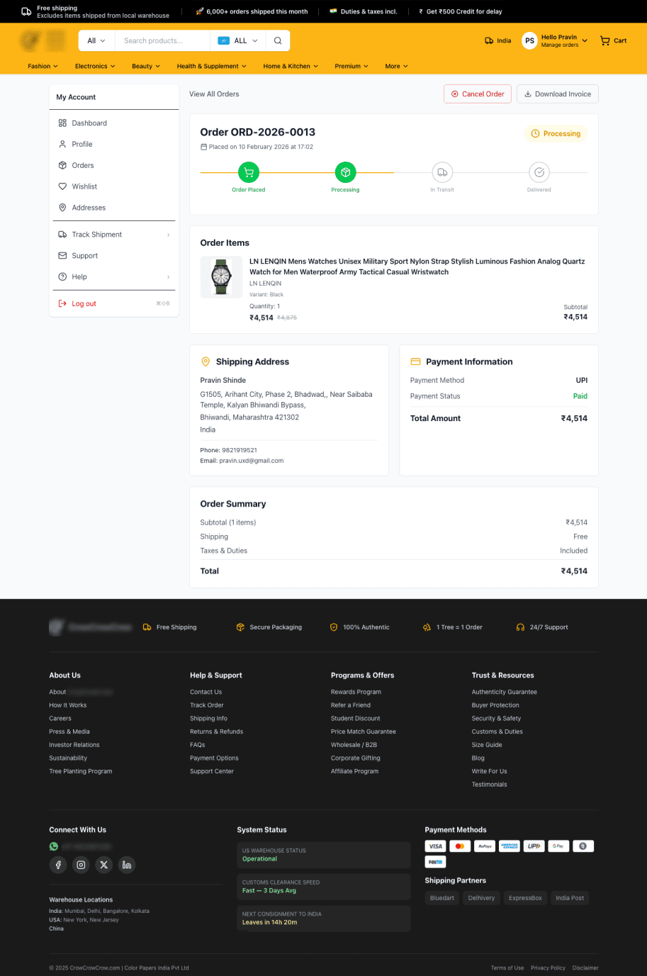E-commerce systems — Preview 2