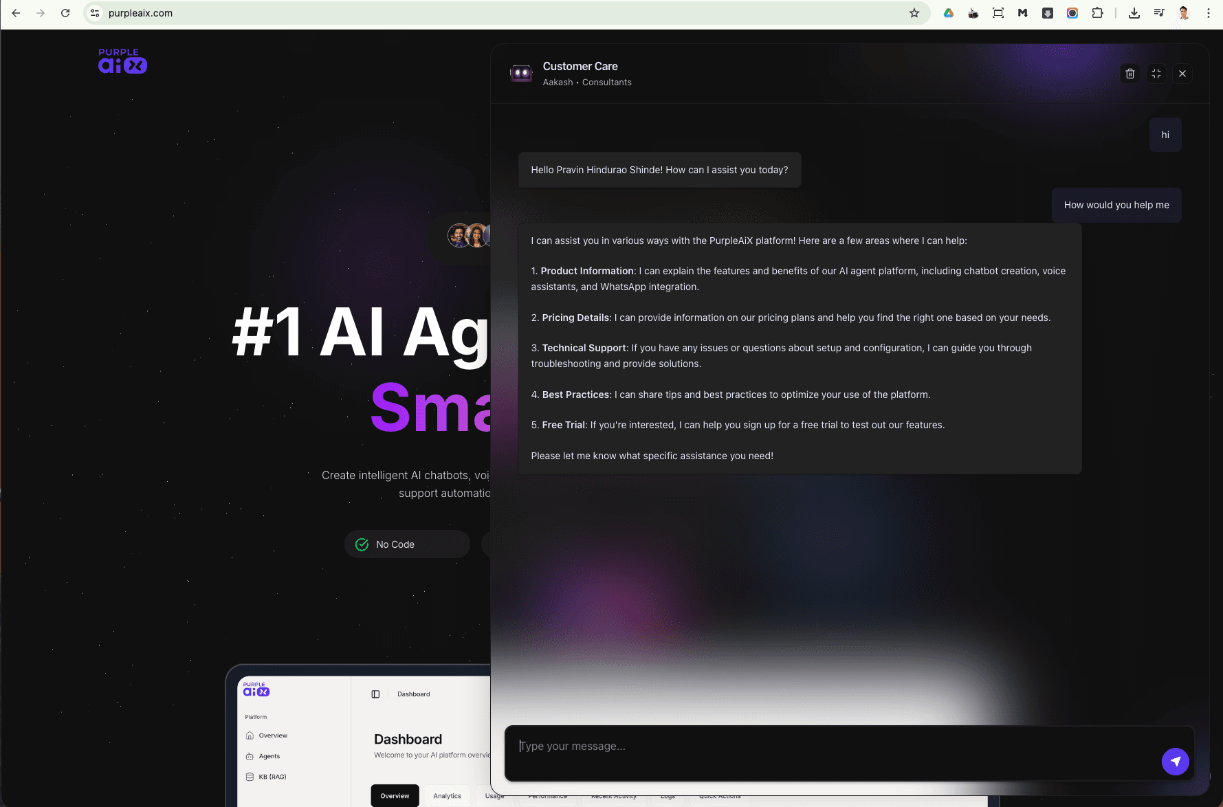 AI Chat & Call Bot Preview 1